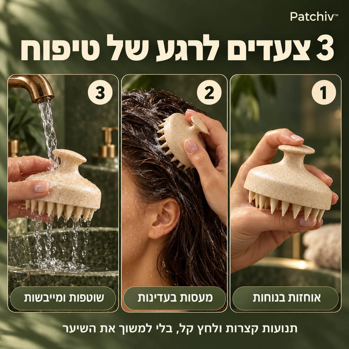 איך משתמשים במברשת בשלושה צעדים